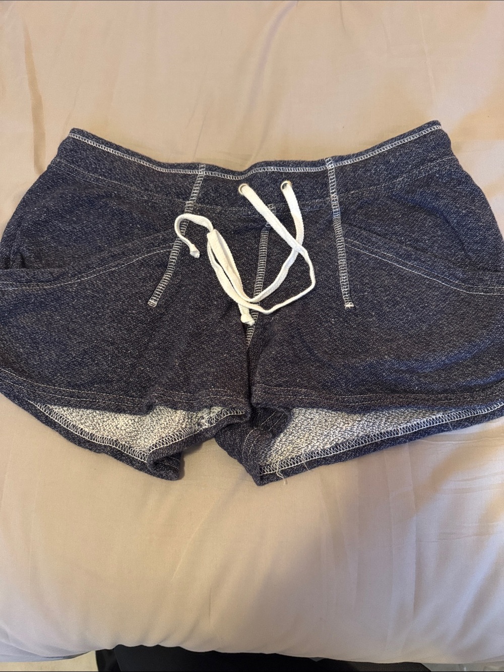 Hard Tail Women's Navy Blue Drawstring Lounge Shorts